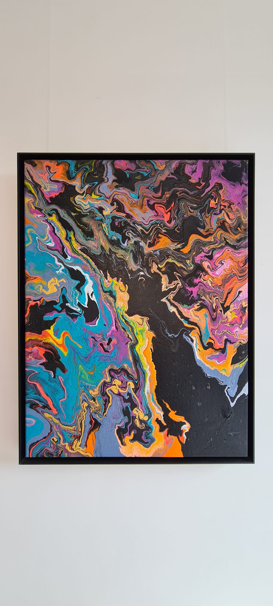 Funkin’ it – Resin with acrylics on canvas – 60x80cm – 1750 euro (framed)